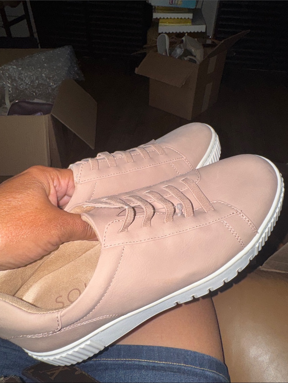 Soul Naturalizer  Women’s Tia Vintage Blush Slip-On Platform Sneakers Brand NEW!